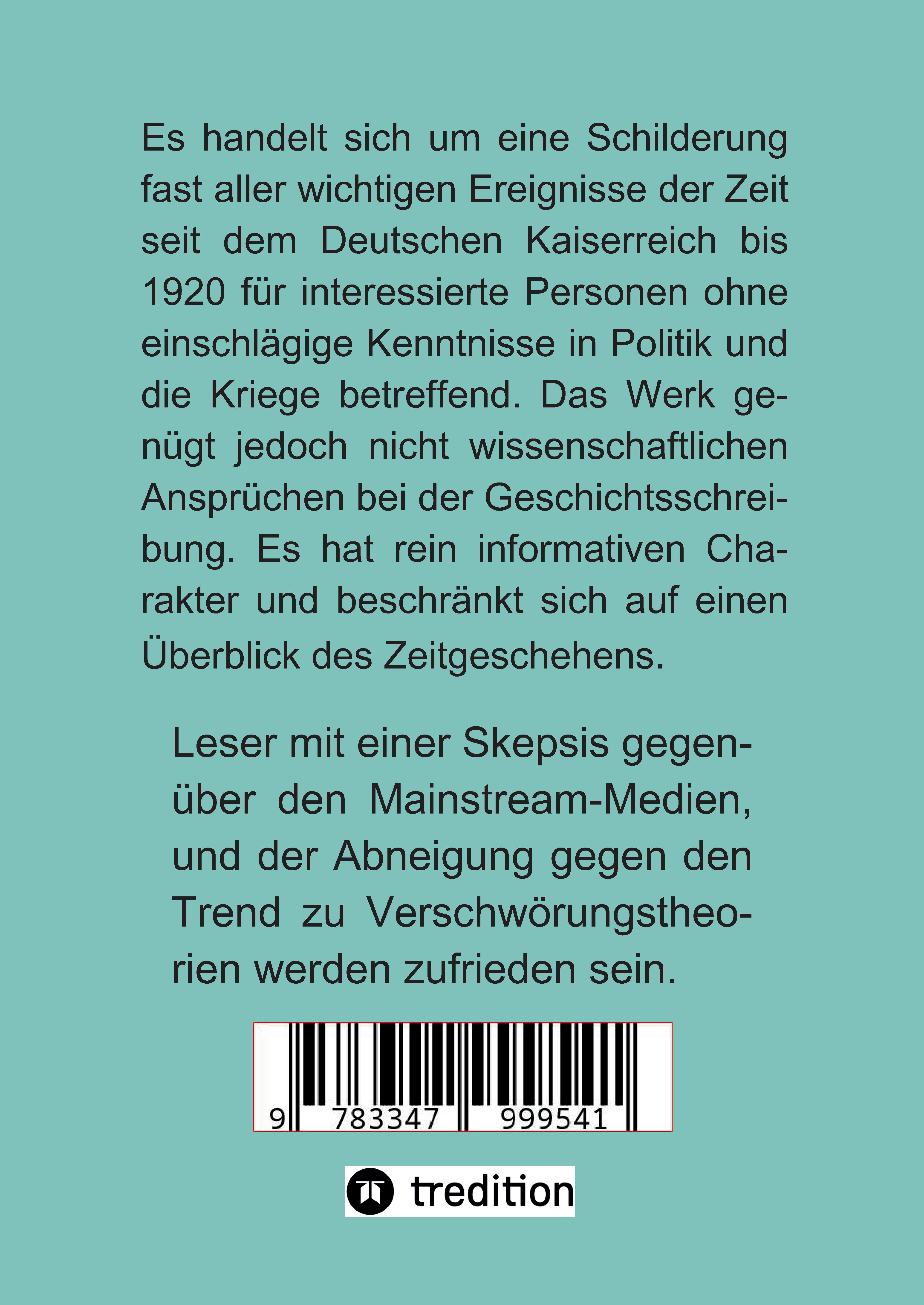 Rückseitencover Der Weg zum Gigantismus