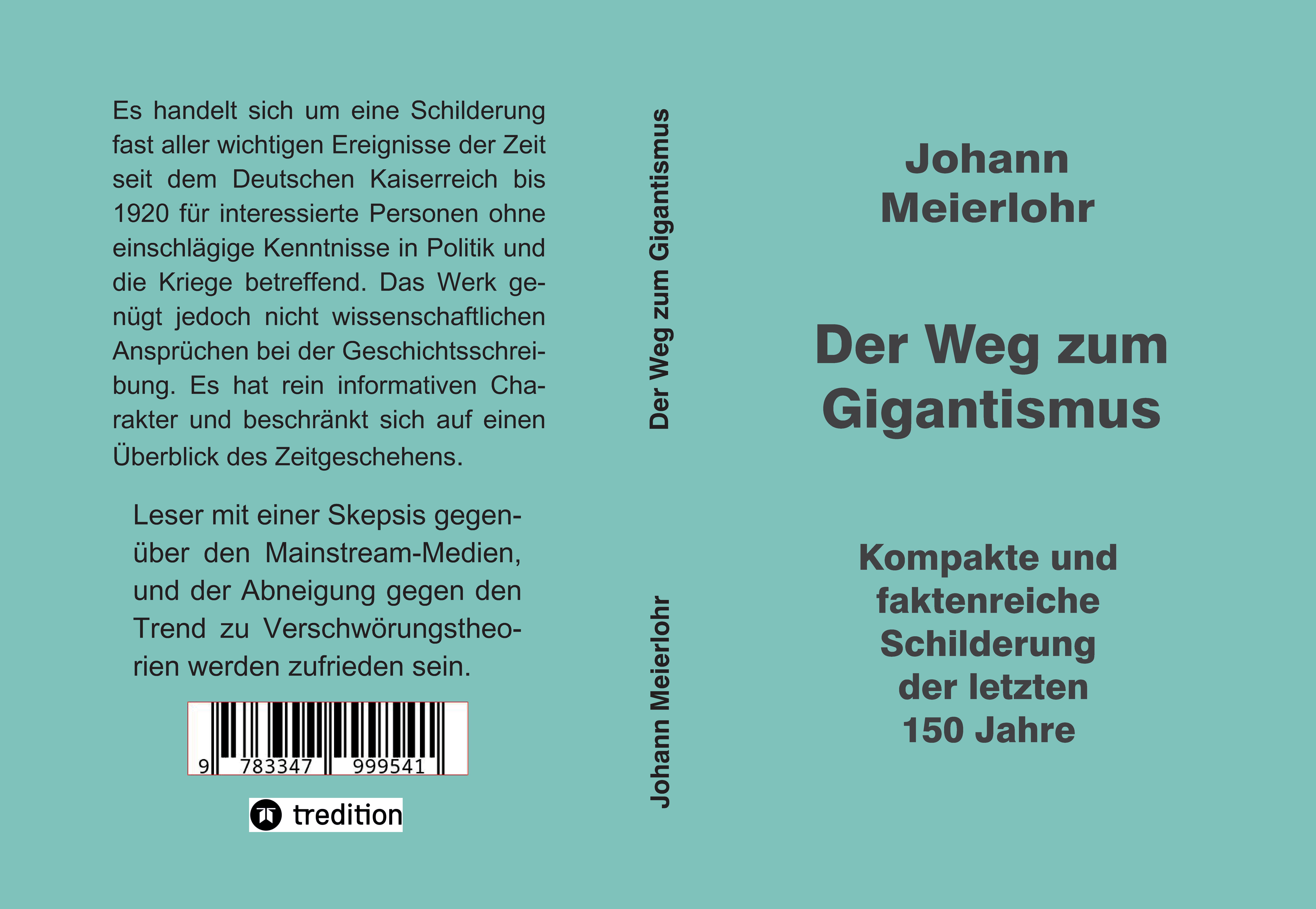 Gesamtes Coverbild Der Weg zum Gigantismus