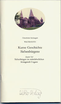 Vorderes Coverbild Kurze Geschichte Siebenbürgens, Band 2
