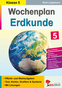 Vorderes Coverbild Wochenplan Erdkunde / Klasse 5