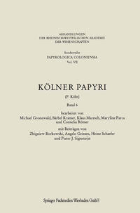 Vorderes Coverbild Kölner Papyri