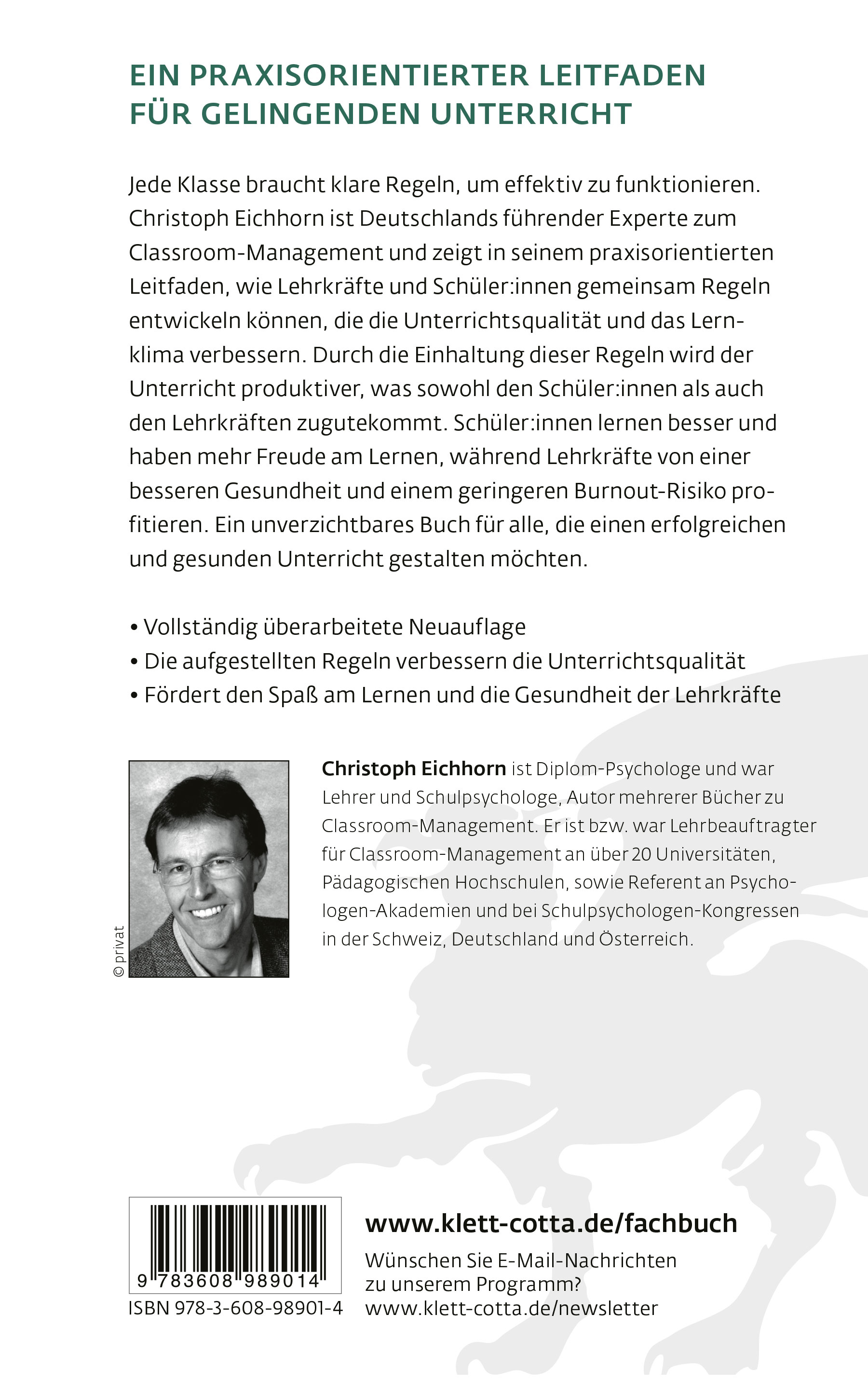 Rückseitencover Die neuen Klassenregeln