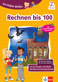 Vorderes Coverbild Klett Die Mathe-Helden: Rechnen bis 100 2. Klasse