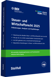 Vorderes Coverbild Steuer- und Wirtschaftsrecht 2025