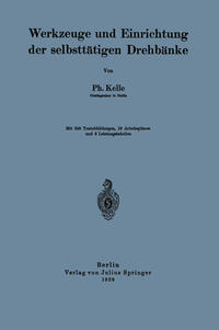 Vorderes Coverbild Werkzeuge und Einrichtung der selbsttätigen Drehbänke