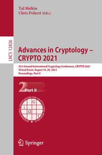 Vorderes Coverbild Advances in Cryptology – CRYPTO 2021