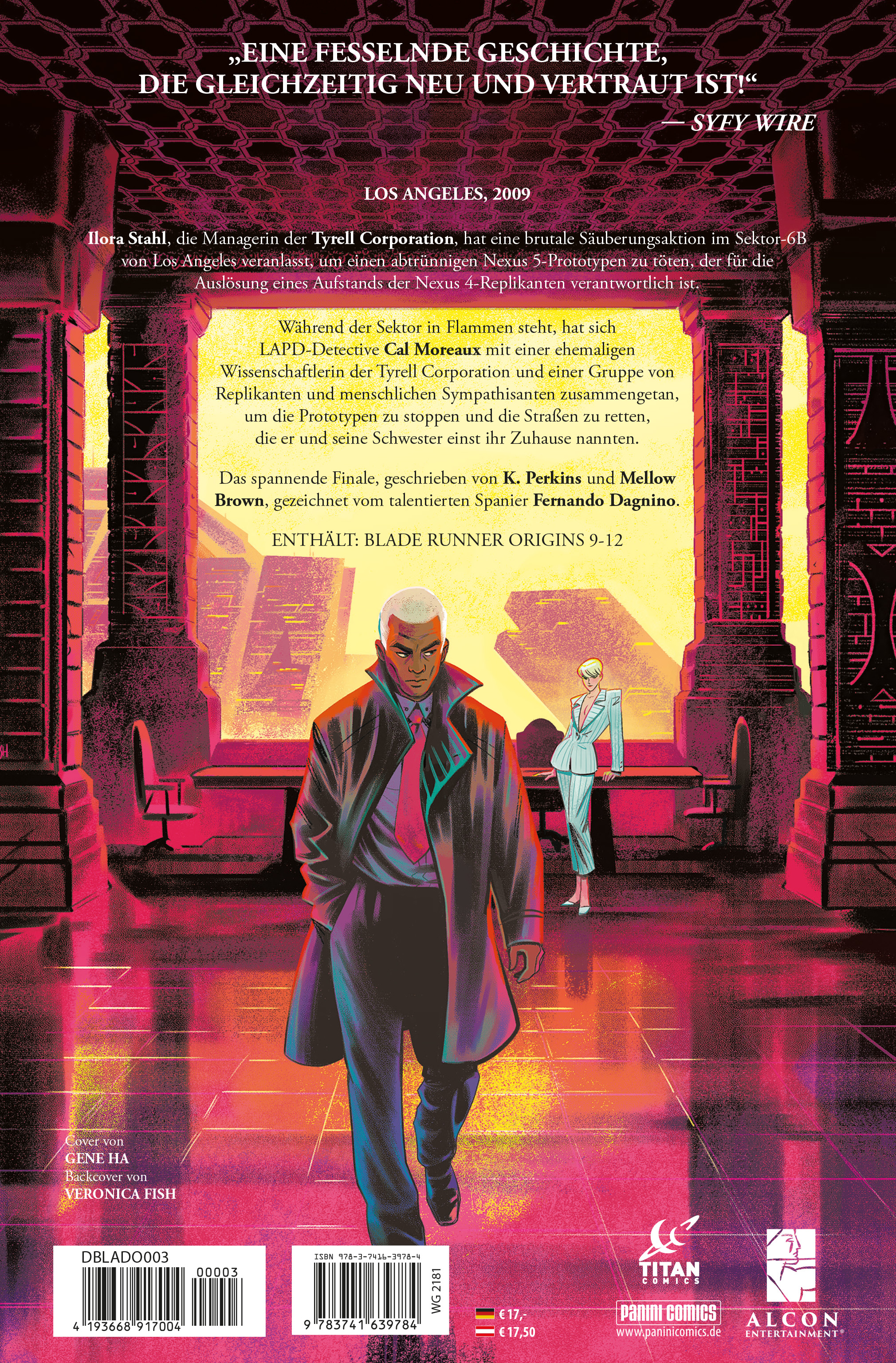 Rückseitencover Blade Runner Origins