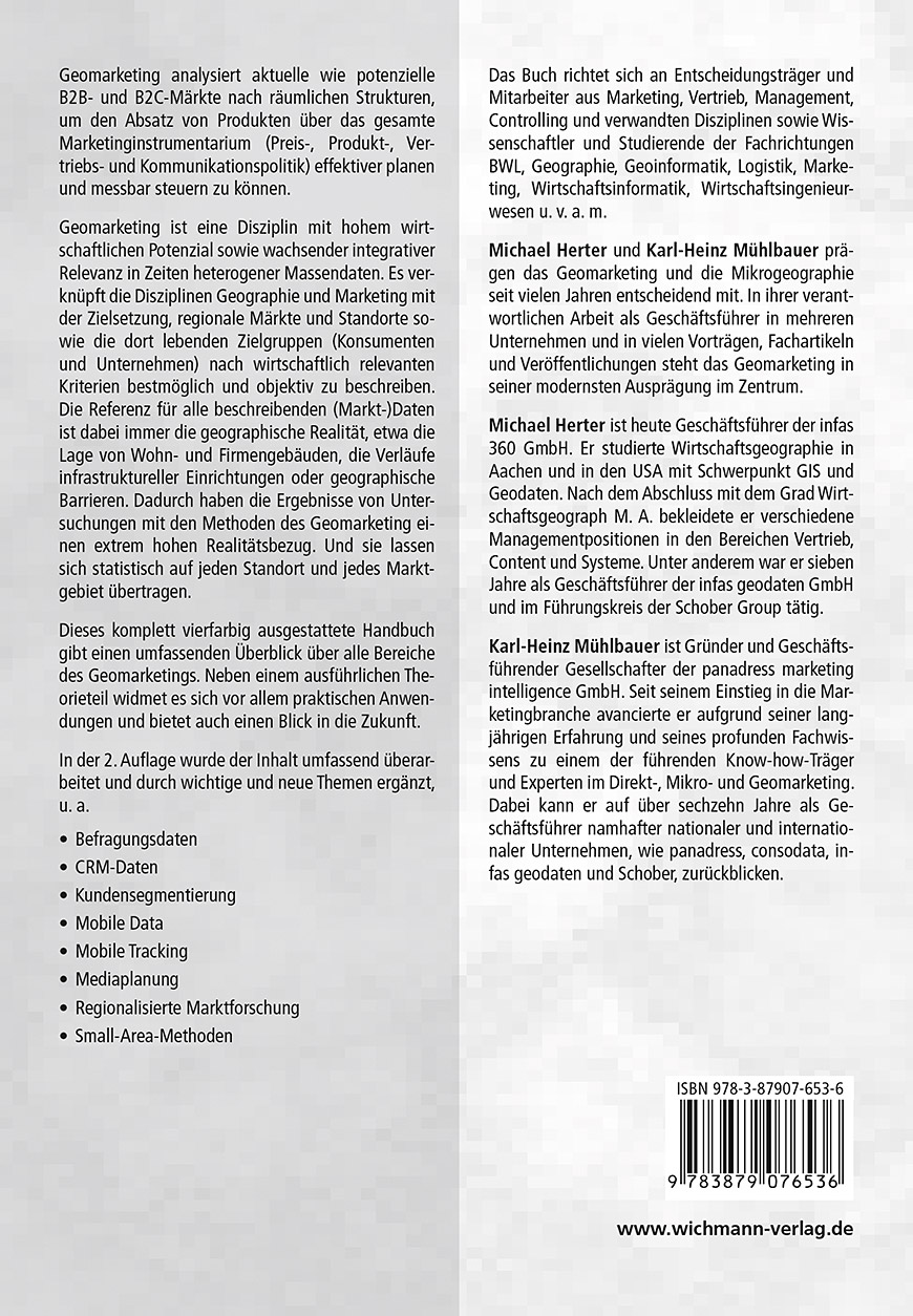 Rückseitencover Handbuch Geomarketing