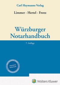 Vorderes Coverbild Würzburger Notarhandbuch