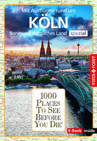 Vorderes Coverbild Reiseführer Köln. Stadtführer inklusive Ebook. Ausflugsziele, Sehenswürdigkeiten, Restaurant & Hotels uvm.