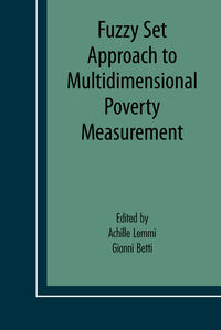 Vorderes Coverbild Fuzzy Set Approach to Multidimensional Poverty Measurement