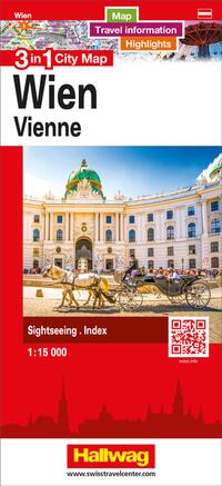 Vorderes Coverbild Hallwag Stadtplan Wien