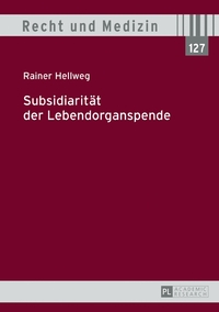 Vorderes Coverbild Subsidiarität der Lebendorganspende