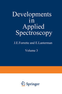 Vorderes Coverbild Developments in Applied Spectroscopy