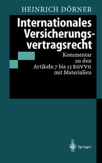 Vorderes Coverbild Internationales Versicherungsvertragsrecht