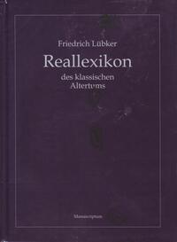Vorderes Coverbild Reallexikon des klassischen Altertums