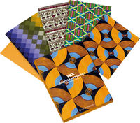 Vorderes Coverbild WAX Grußkartenset - Motiv Orange-blaue Kreise