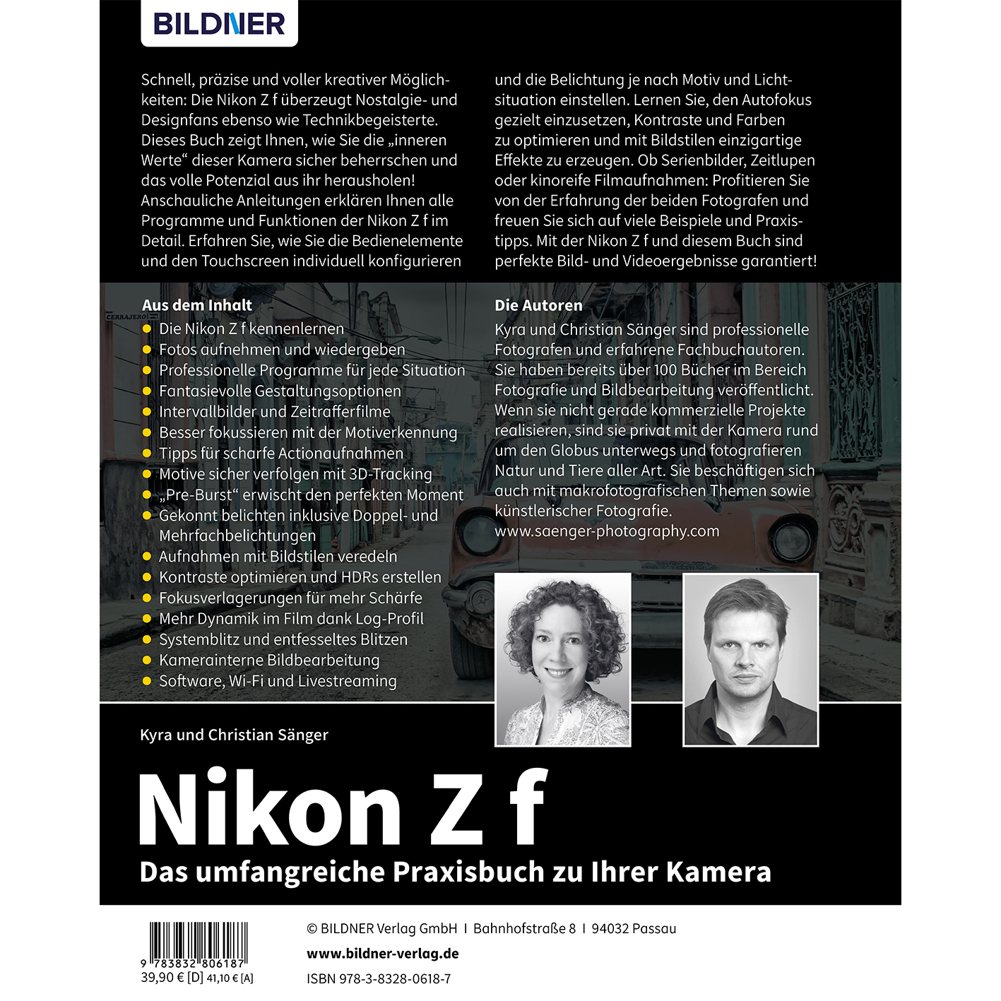 Rückseitencover Nikon Z f: Das umfangreiche Praxisbuch zu Ihrer Kamera