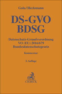 Vorderes Coverbild Gelbe Erläuterungsbücher / Datenschutz-Grundverordnung VO (EU) 2016/679, Bundesdatenschutzgesetz. DS-GVO / BDSG