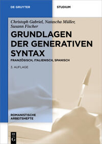 Vorderes Coverbild Grundlagen der generativen Syntax