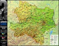 Vorderes Coverbild 3-D-Landkarte Niederösterreich
