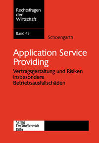 Vorderes Coverbild Application Service Providing