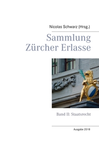 Vorderes Coverbild Sammlung Zürcher Erlasse