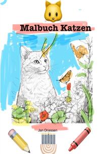 Vorderes Coverbild Malbuch Katzen