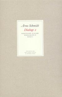 Vorderes Coverbild Bargfelder Ausgabe. Werkgruppe II. Dialoge