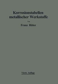 Vorderes Coverbild Korrosionstabellen metallischer Werkstoffe