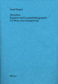 Vorderes Coverbild Miszellen. Register und Gesamtbibliographie. CD-ROM zum Gesamtwerk