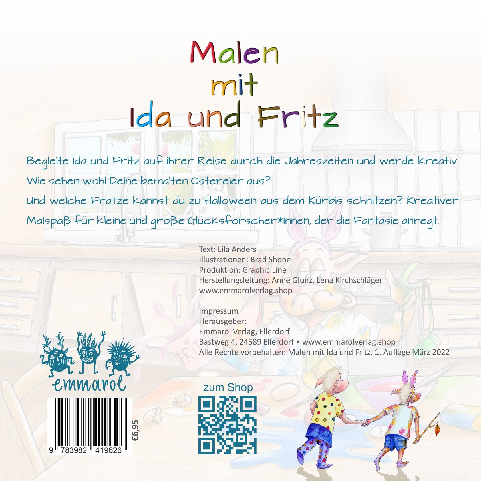 Rückseitencover Malen mit Ida und Fritz