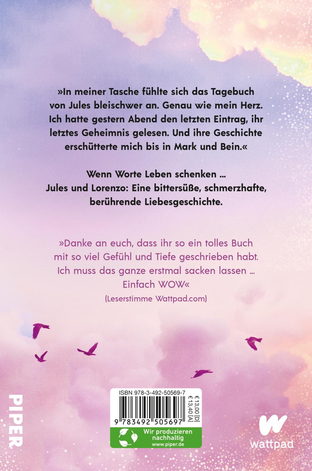 Rückseitencover Das Leuchten deiner Worte