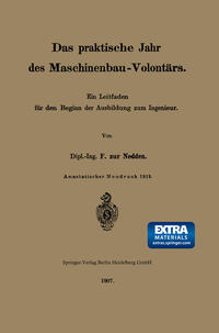 Vorderes Coverbild Das praktische Jahr des Maschinenbau-Volontärs