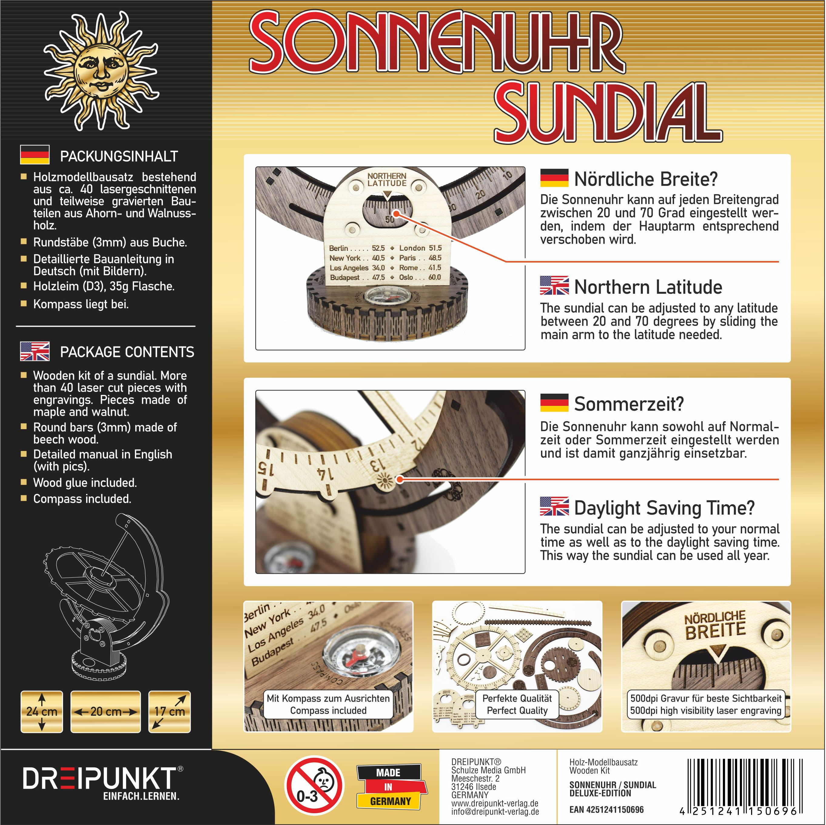 Rückseitencover Sonnenuhr Deluxe Edition