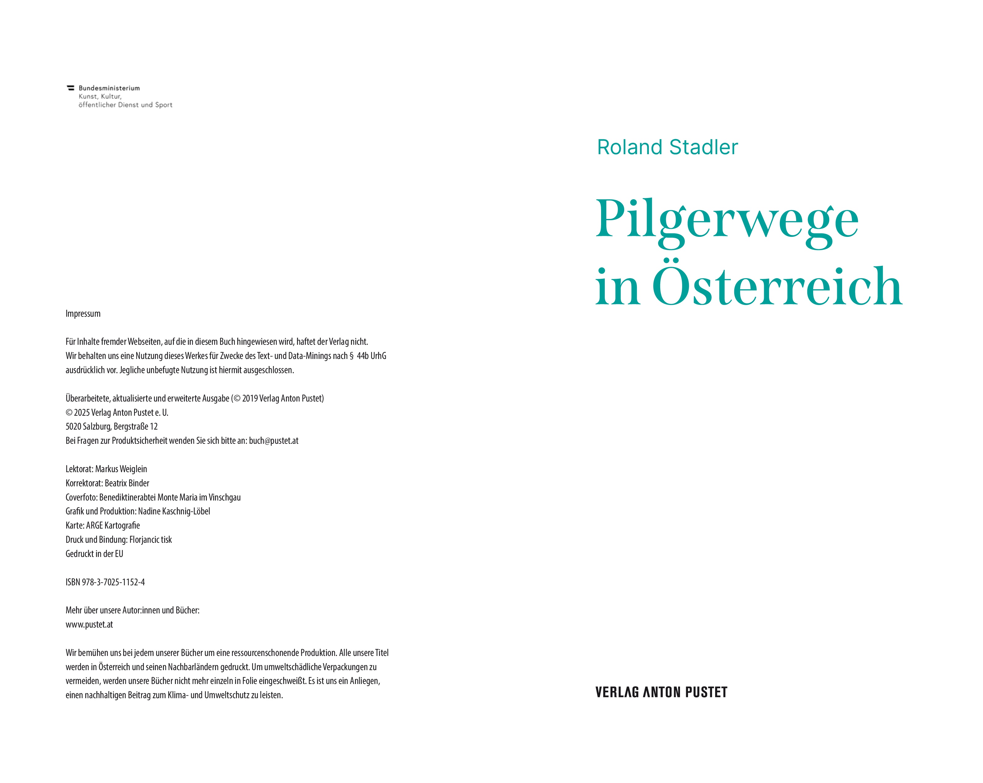 Beispielinhalt (Bild) Pilgerwege in Österreich