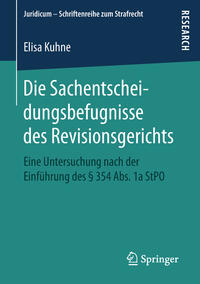 Vorderes Coverbild Die Sachentscheidungsbefugnisse des Revisionsgerichts