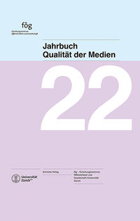 Vorderes Coverbild Jahrbuch Qualität der Medien 2022