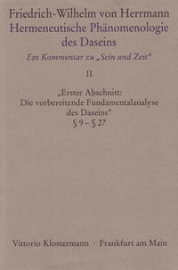 Vorderes Coverbild Hermeneutische Phänomenologie des Daseins. Ein Kommentar zu "Sein und Zeit"