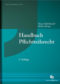 Vorderes Coverbild Handbuch Pflichtteilsrecht