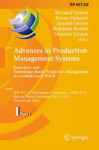 Vorderes Coverbild Advances in Production Management Systems: Innovative and Knowledge-Based Production Management in a Global-Local World
