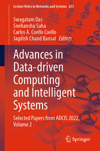 Vorderes Coverbild Advances in Data-driven Computing and Intelligent Systems