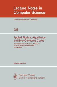 Vorderes Coverbild Applied Algebra, Algorithmics and Error-Correcting Codes