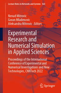 Vorderes Coverbild Experimental Research and Numerical Simulation in Applied Sciences