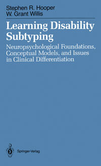 Vorderes Coverbild Learning Disability Subtyping
