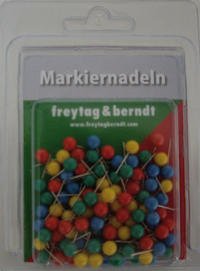 Vorderes Coverbild Markiernadeln, Bunt