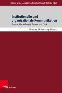 Vorderes Coverbild Institutionelle und organisationale Kommunikation