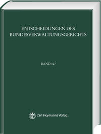 Vorderes Coverbild BVerwGE - Entscheidungen des Bundesverwaltungsgerichts