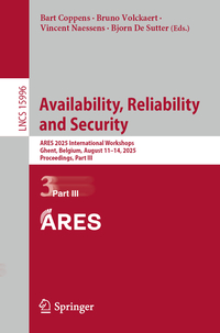 Vorderes Coverbild Availability, Reliability and Security