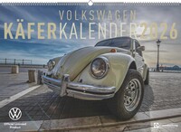 Vorderes Coverbild Volkswagen Käfer Kalender 2026 im Format 70x50